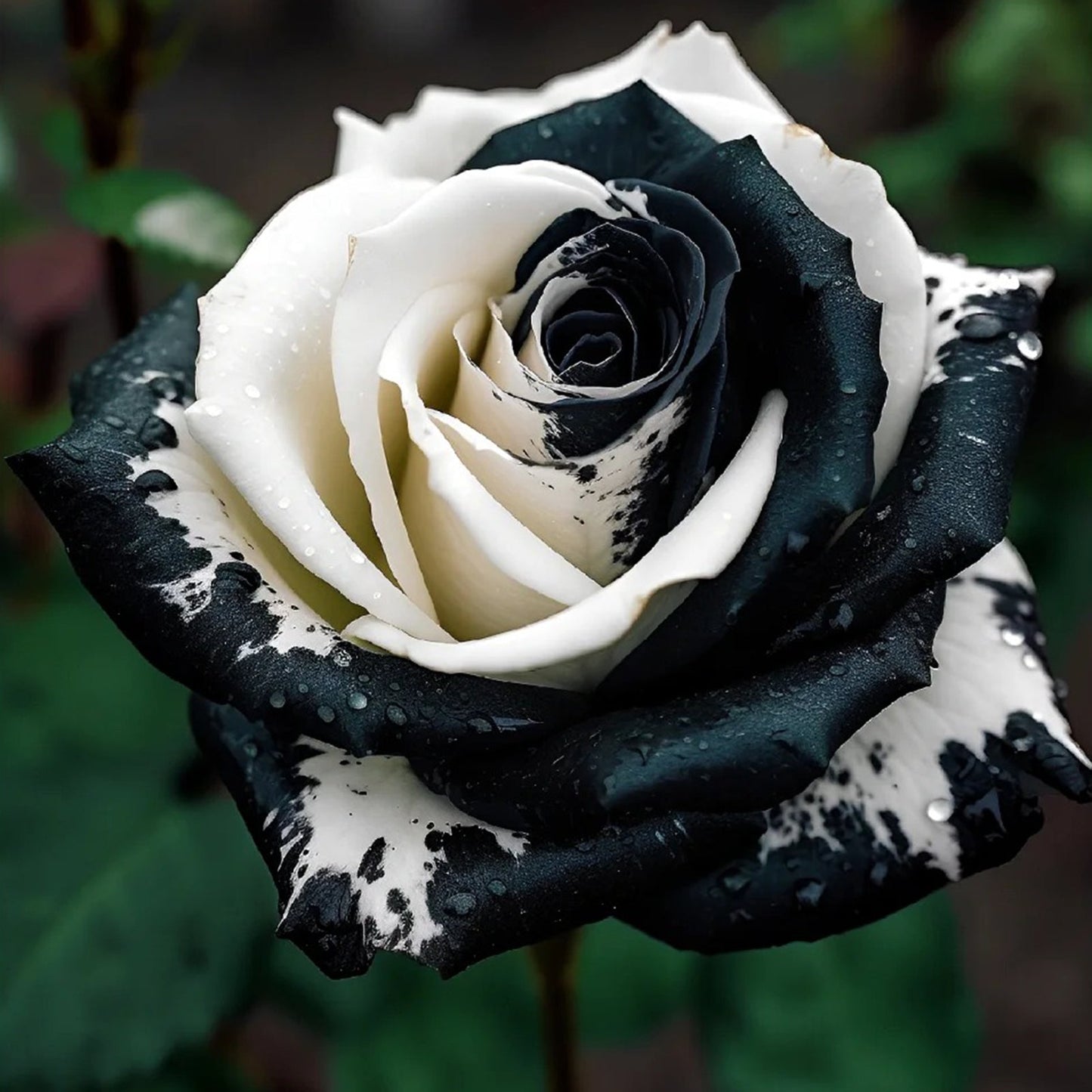 🖤Black&White Kuyla Twin Roses Seeds