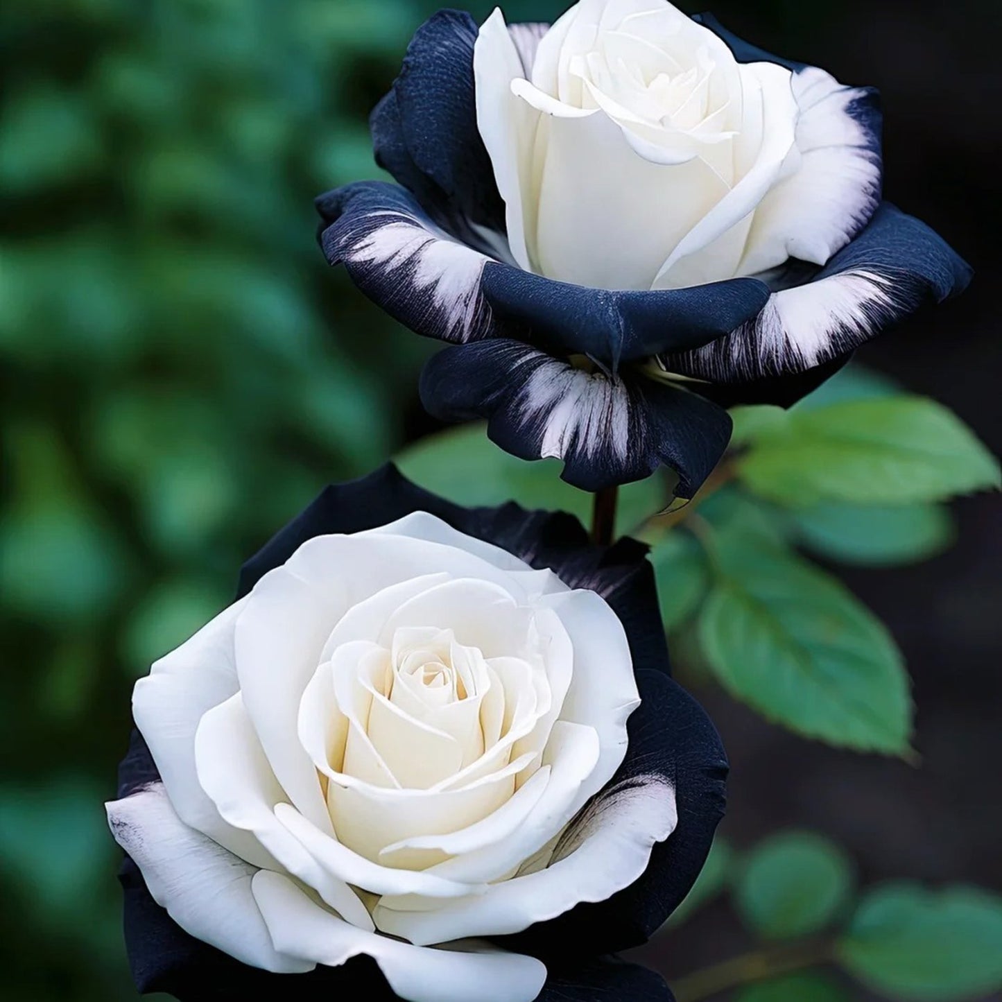 🖤Black&White Kuyla Twin Roses Seeds