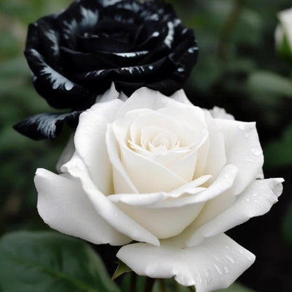 🖤Black&White Kuyla Twin Roses Seeds